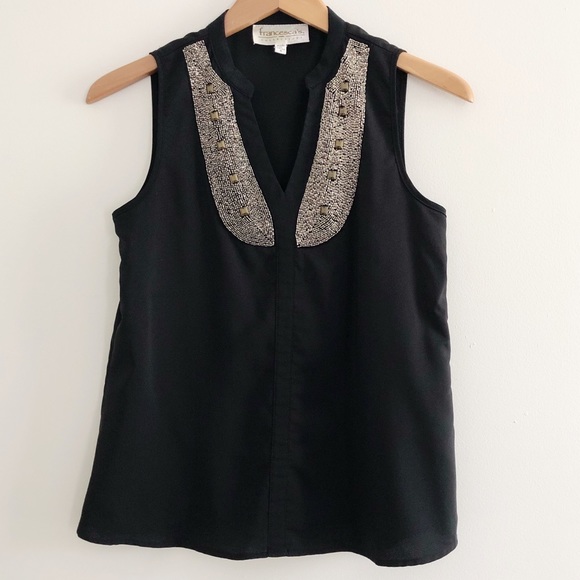 Francesca's Collections Tops - 5/25 Francesca’s Collection Black Sleeveless Top